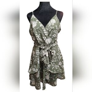 Trixxi Green Floral Dress XL